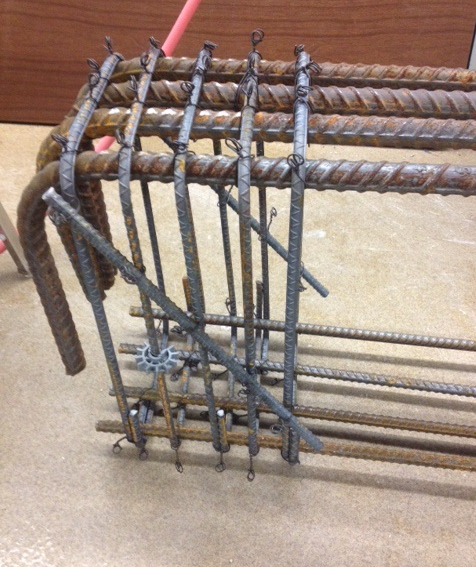 close up of rebar